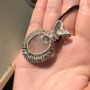 Wire wrapped pendant